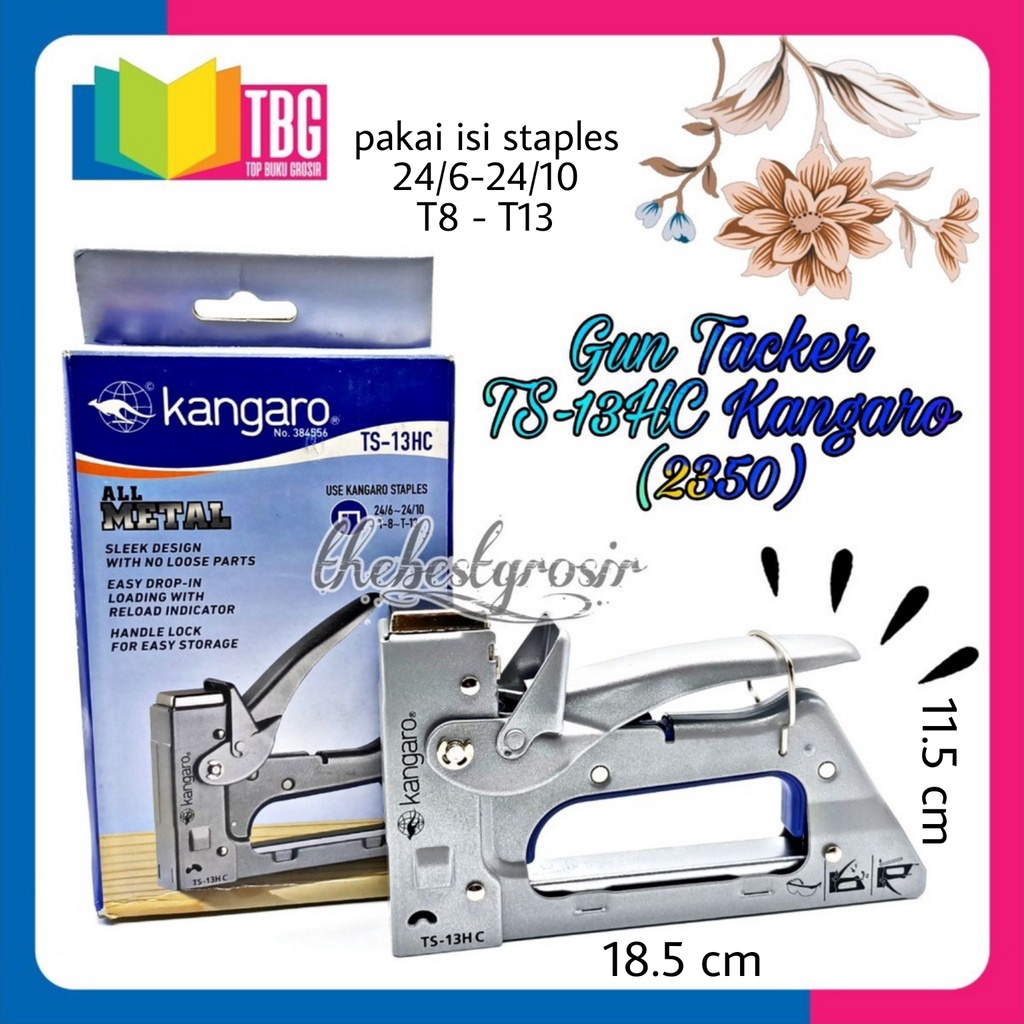 

1 PCS GUN TACKER TS13HC KANGARO / STAPLER TEMBAK KANGARO / STAPLER KAYU (R-2350)