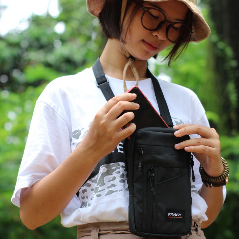 Fansy Fella - Tas Selempang Handphone Pria wanita waterproof