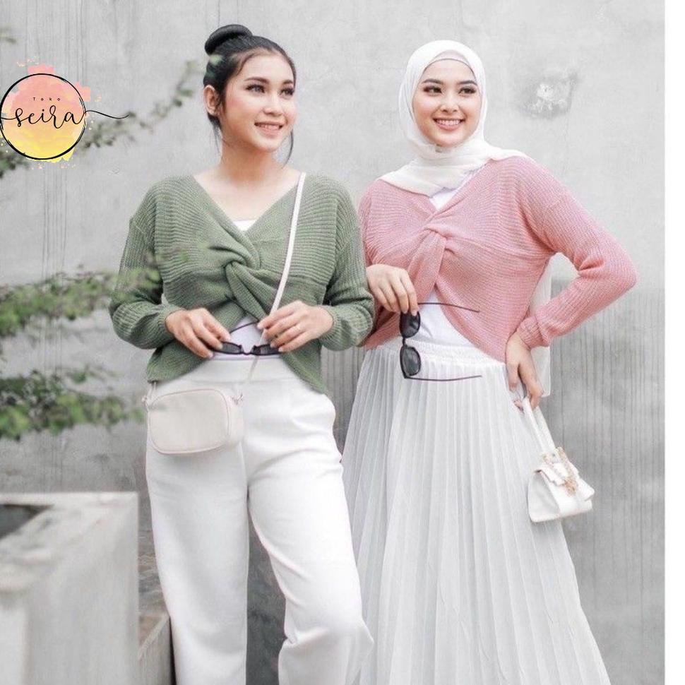 [COD] Jdn81 [BISA COD] Moluna Knitted Sweater / Oslo Sweater / Cardigan Rajut / Cardigan Silang / Ol