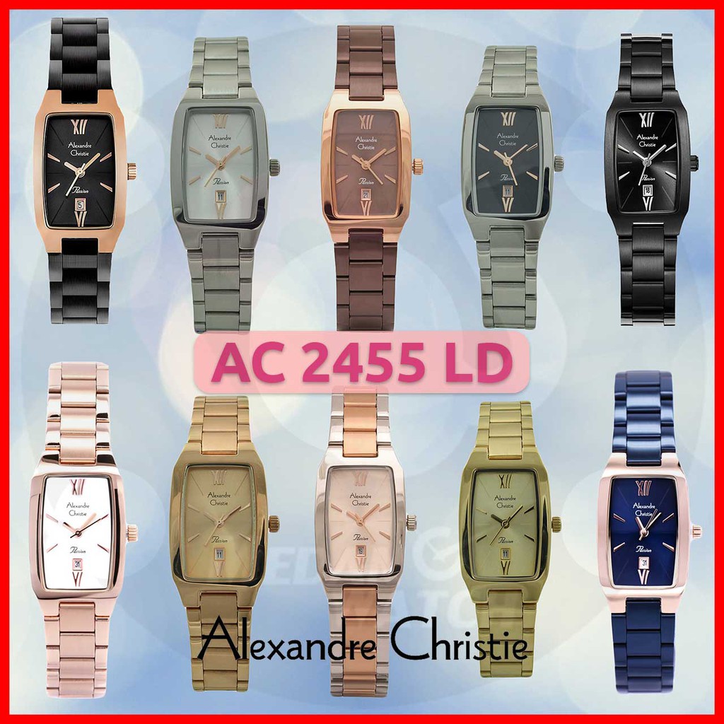 Jam Tangan Wanita Analog Alexandre Christie 2455LD AC2455 AC 2455 LD Original Garansi Resmi