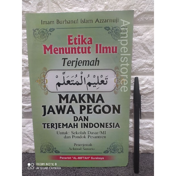Terjemah Taklim Muta'alim , Terjemah Ta'lim Muta'alim Makna Jawa Pegon Indonesia