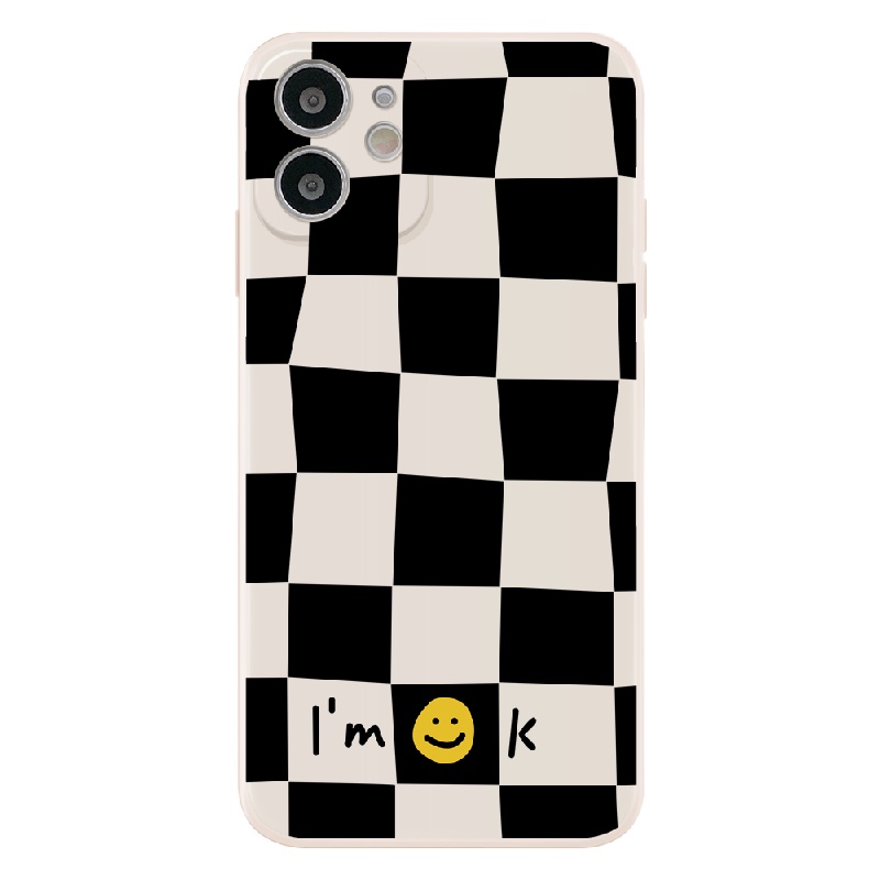 Case iPhone 13, 13 PRO, 13 PRO MAX Case Silicon Case iPhone Checkerboard Pattern Soft TPU Silikon Ca