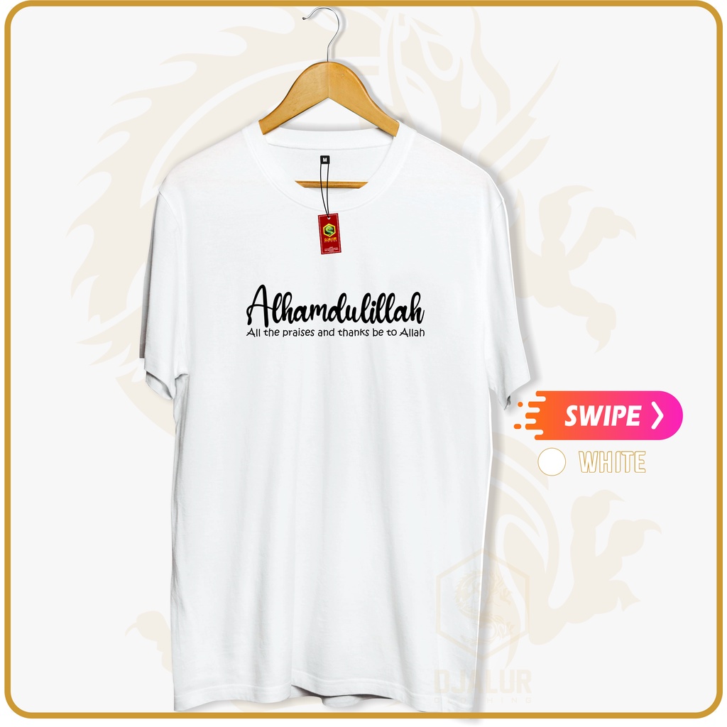 Kaos dakwah muslim ALHAMDULILLAH kaos islami distro outdoor keren djalur shop-1