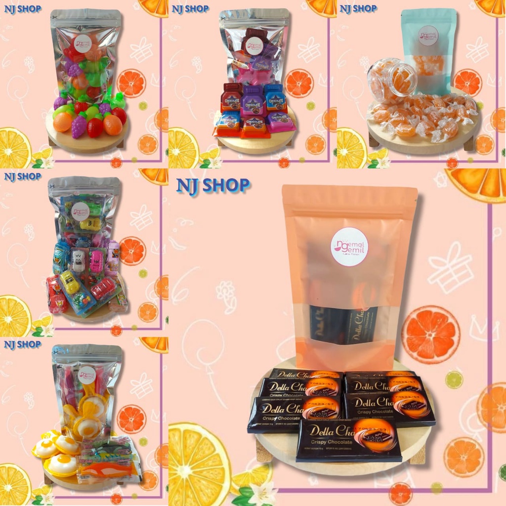 

[Variasi Permen Original] - permen buah unik / Chocolate Colek Selai / union jeruk / Permen Keras coklat Free Mobil / puding telor ceplok / Chocolate Crispy / pemen cookies