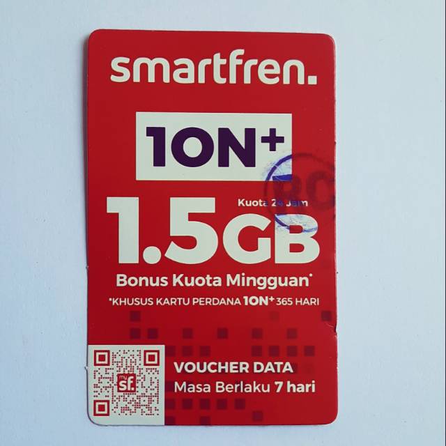 Jual Voucher Smartfren 1ON+ 2,5GB 7H (Kirim Fisik) | Shopee Indonesia