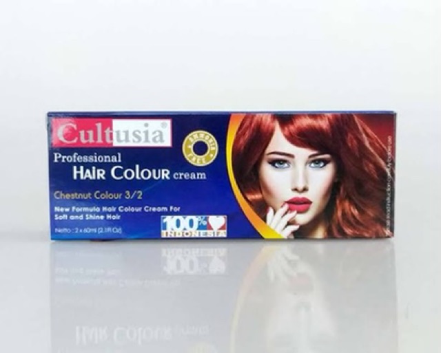 [ kemasan biru / pasta ] lengkap varian // cultusia hair colour // cat rambut cultusia //