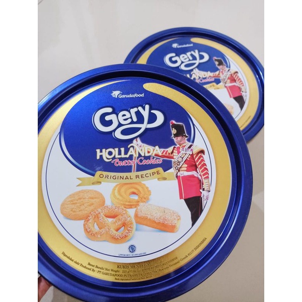 

gery hollanda butter cookies 225g (kemasan kaleng)