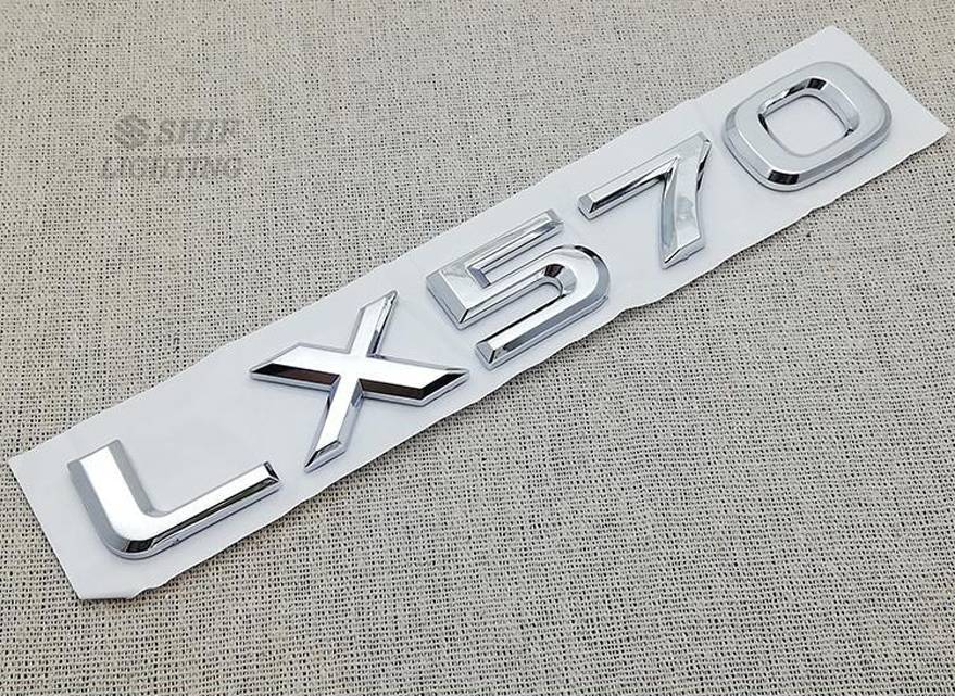 1pc Stiker Emblem Lx470 Lx570 Pengganti Bahan Abs Untuk Bagasi Belakang Mobil Lexus