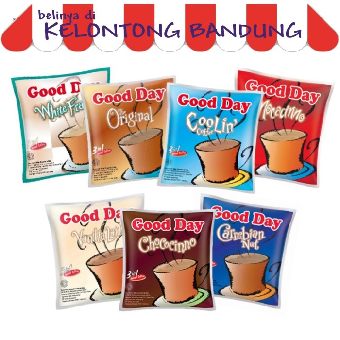 

MURAH Kopi Good Day Mocacinno GoodDay - 1 Renceng / Renteng isi 10 Bungkus - mocacinno