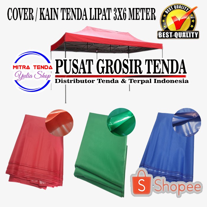 ATAP KAIN TENDA LIPAT 3X6 METER