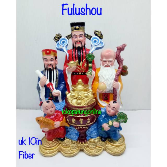 Patung Fuluso Fulushou 10in Fiber Set