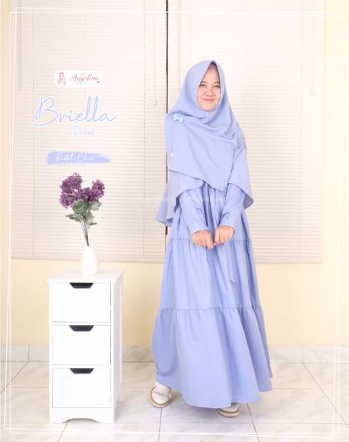 BRIELLA DRESS AYYABINA - GAMIS COTTON TOYOBO POLOS - GAMIS UKURAN L