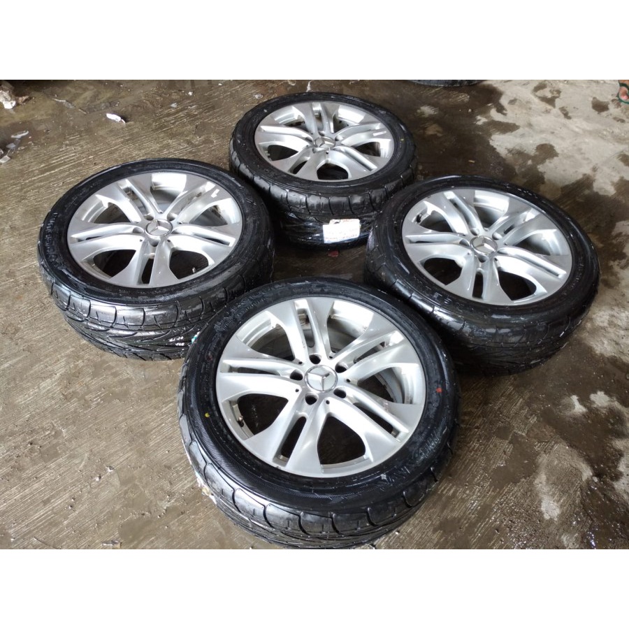 Velg Mobil Bekas Ring 17 Lubang 5 STD MERCY R17X8 5X112 BAN 245 45 R17