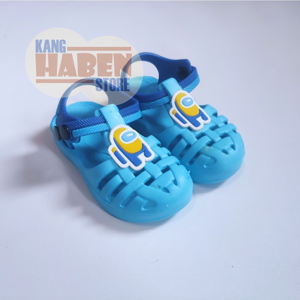 Habenkids Sandal Anak Bayi Lucu Karakter 4mong Us Cowok Cewek Sendal Ringan dan nyaman Anak 257EAA 19-24