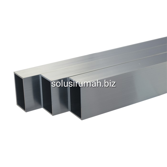 HOLLOW ALUMINIUM 23 X 34MM P 1M PIPA KOTAK panjang 1meter