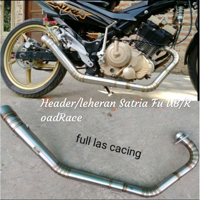 HEADER LEHER PIPA KNALPOT RACING SATRIA F/FU SATRIA INJEK/FI UB/NGACENG