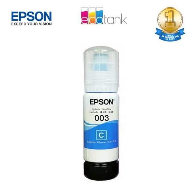 TINTA EPSON ORIGINAL 003 L1110 L3100 L3101 L3110 L3150 L5190 CYAN