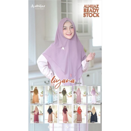 Gamis Wanita Busui Premium Syar'i Liyana By Al-Hijaz