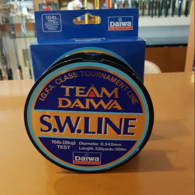 Senar daiwa swline 8lb 10lb 12lb 14lb 16lb 20lb 30lb 300m