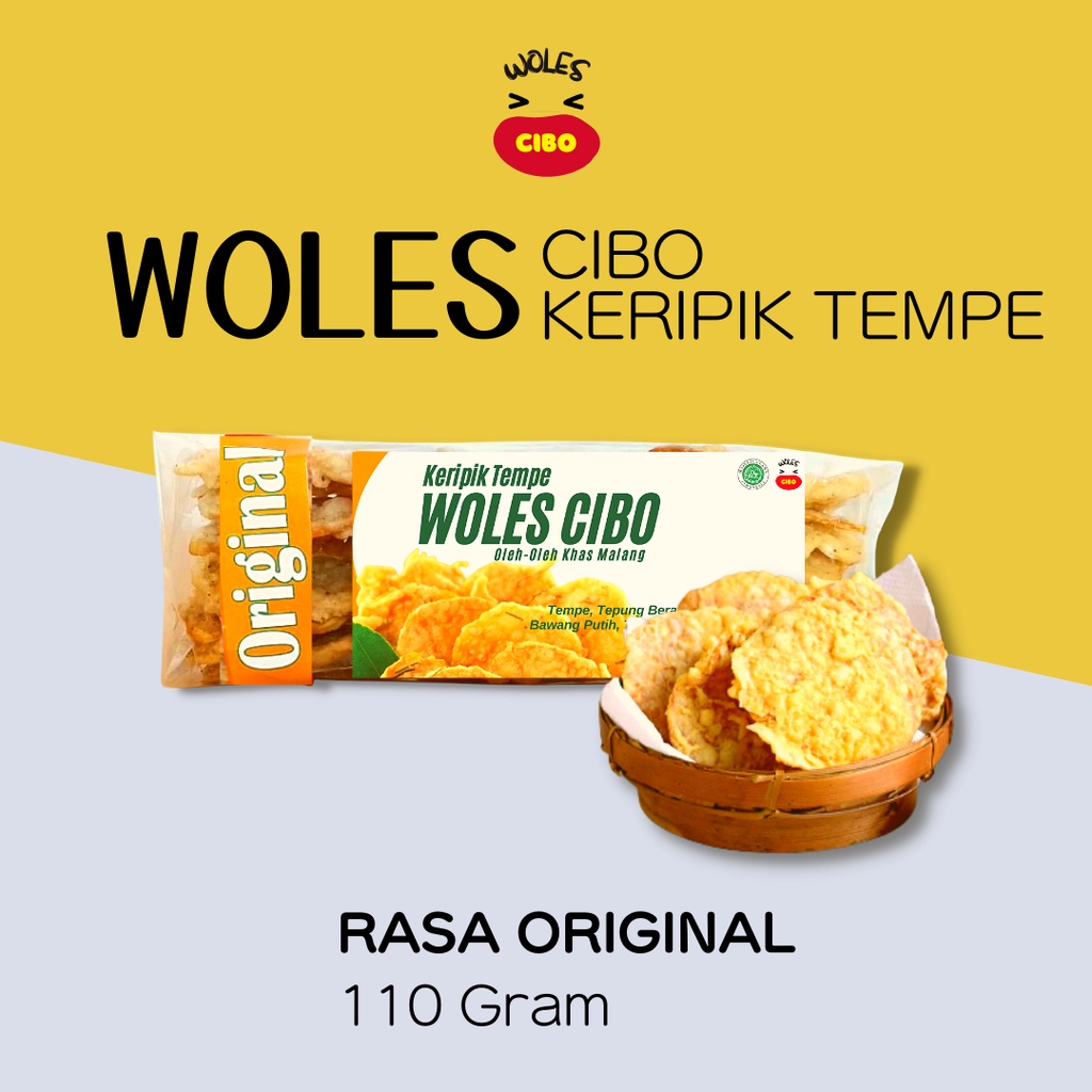 WOLES CIBO Kripik Tempe Malang Murah Original Keripik Mentari