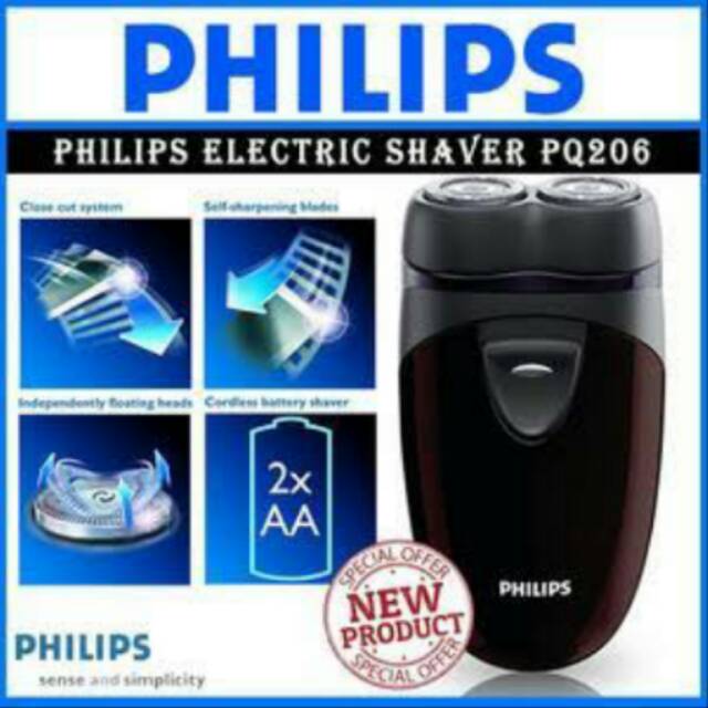 Philips Electric Shaver PQ 206 Pencukur penyukur Rambut Kumis janggut jembut philips