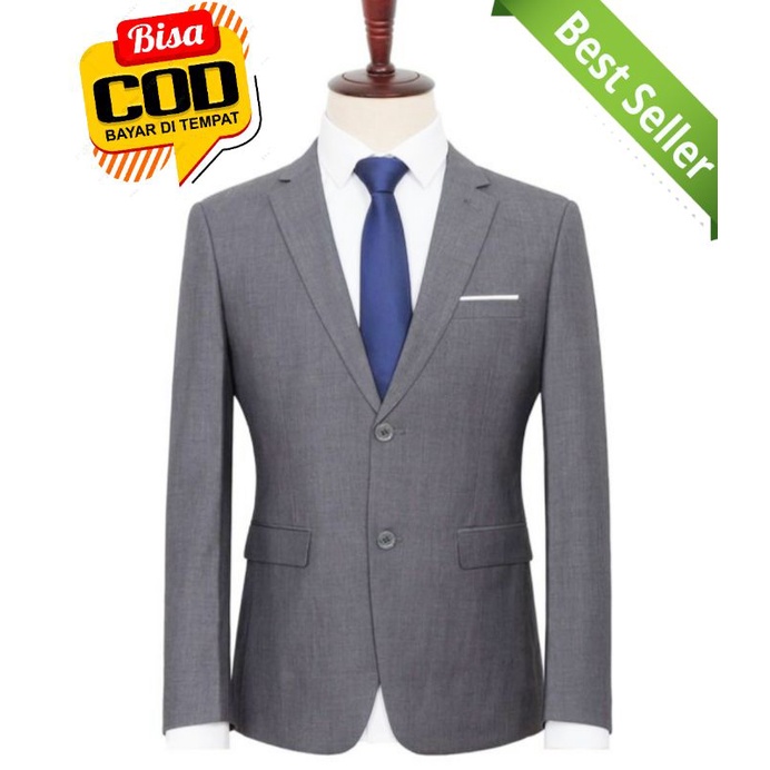 Jas blazer Abu keren / Jas pria abu tua