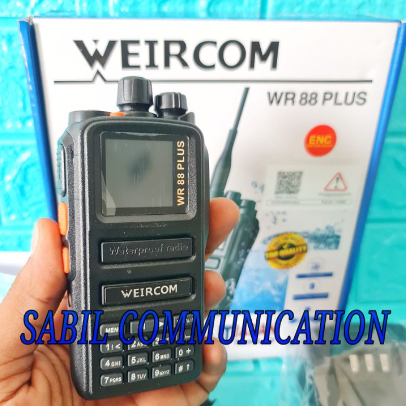 HT WEIRCOM WR88 PLUS DUALBAND 10 WATT WATERPROOF / RADIO HT WEIRCOM WR 88 PLUS 10 WATT WATERPROOF AN