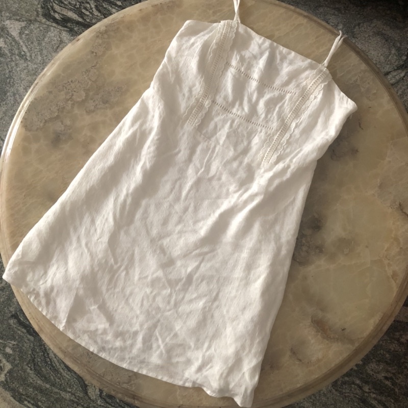 Pomelo White Summer Mini Dress Preloved