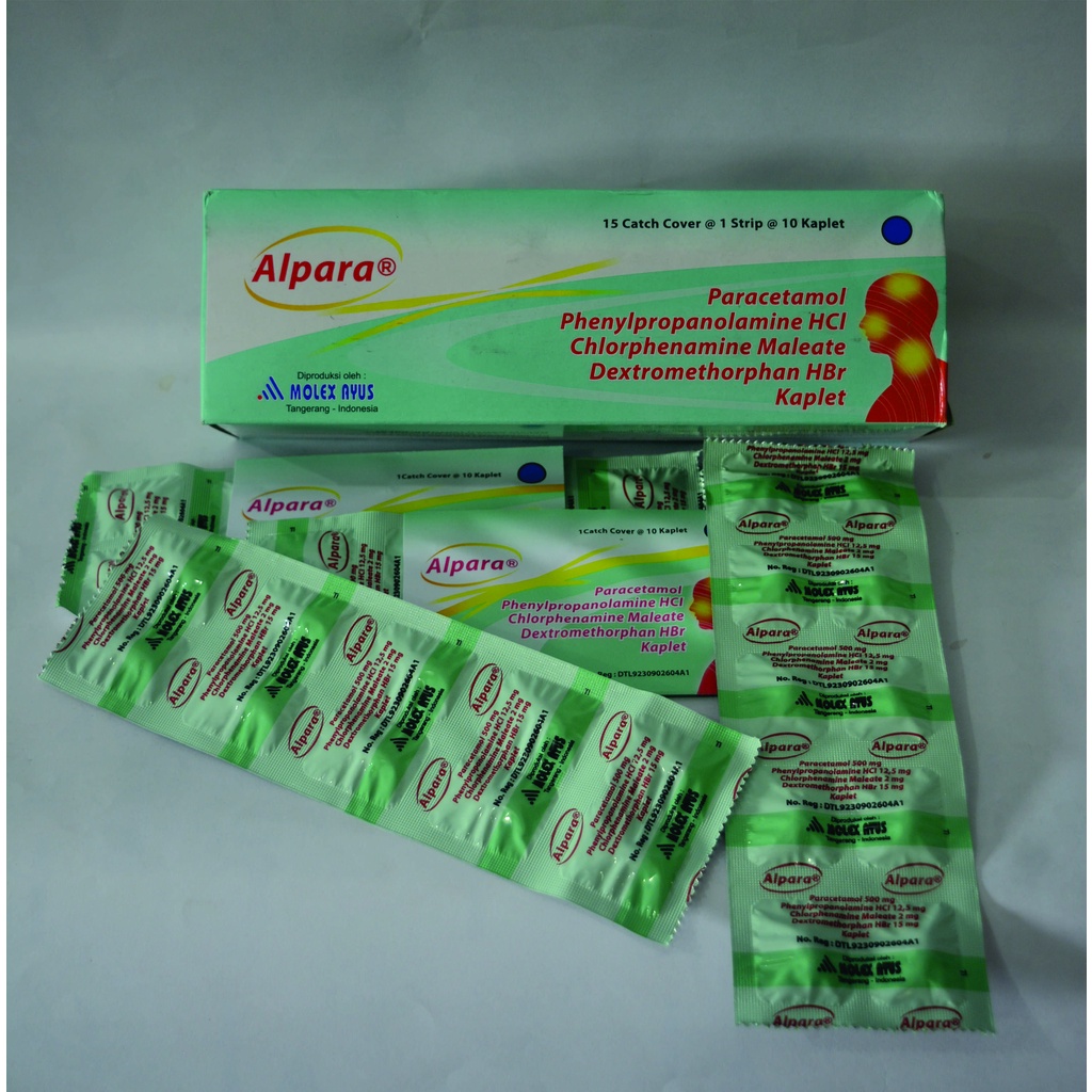 Jual Alpara Tablet (Obat Batuk, Flu, Demam dan Sakit Kepala) | Shopee