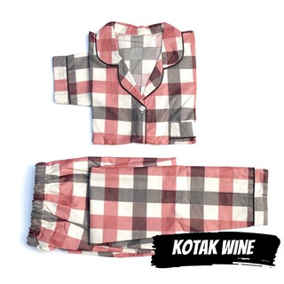 PIYAMA WANITA KATUN LENGAN PANJANG Baju Tidur Muslimah PIYAMA WANITA KATUN LENGAN PANJANG Baju Tidur Muslimah