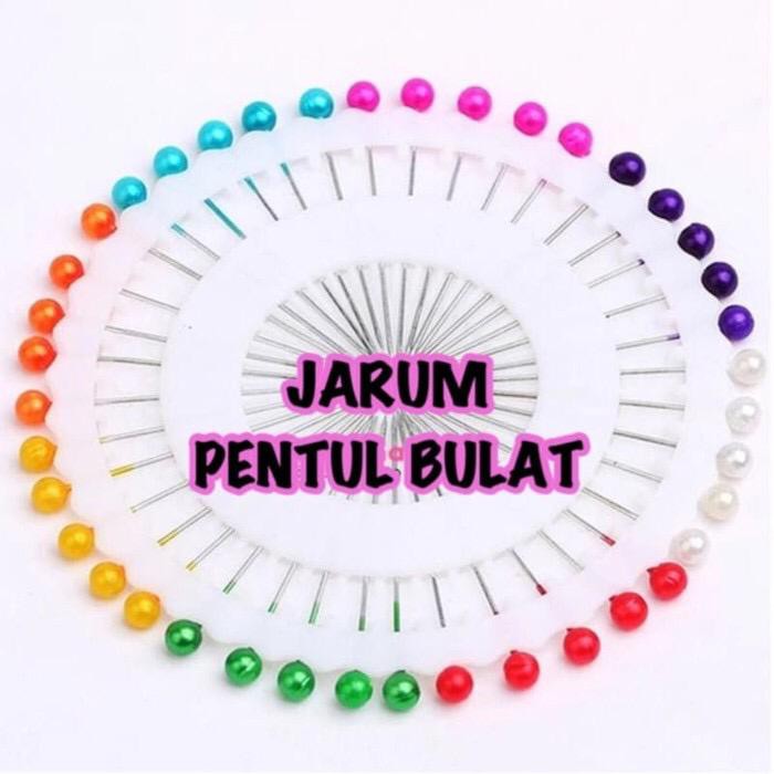 JARUM PENTUL BULAT WARNA- WARNI / JARUM JILBAB