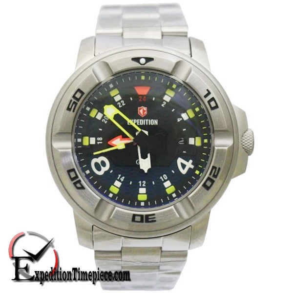 Jam Tangan Expedition E 6711 MCB Silver Black Green