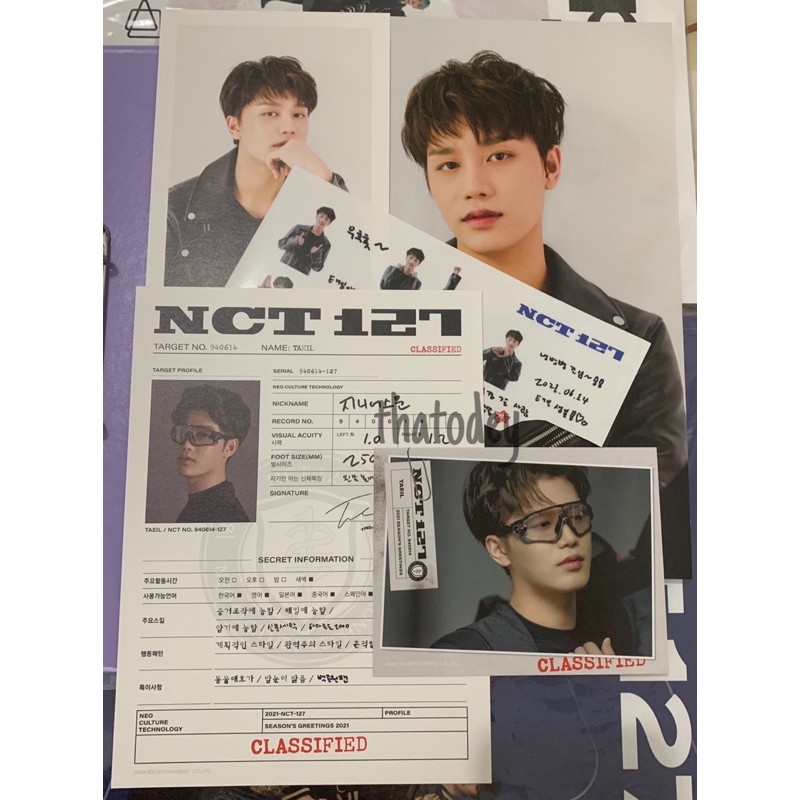 NCT 127 Taeil set Season Greetings 2021 sg21 bene ktown benefit