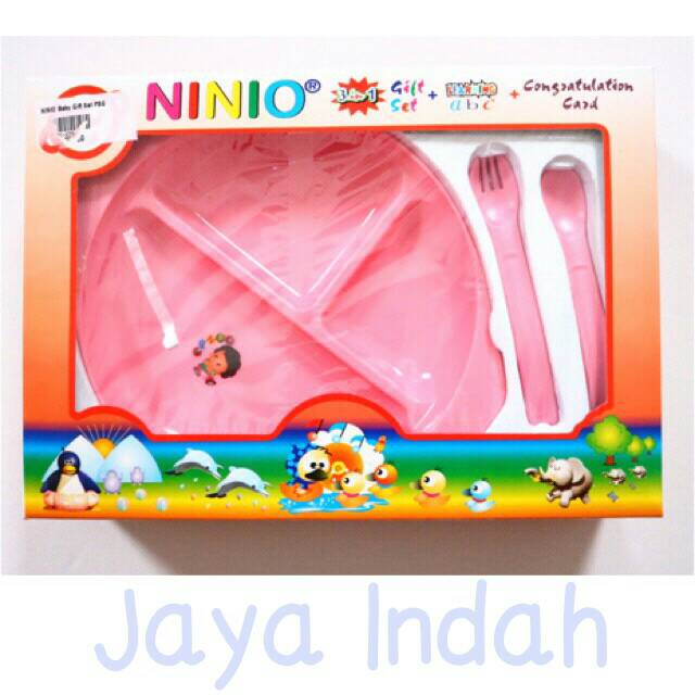 ninio feeding set gift box BG238 set peralatan makan bayi