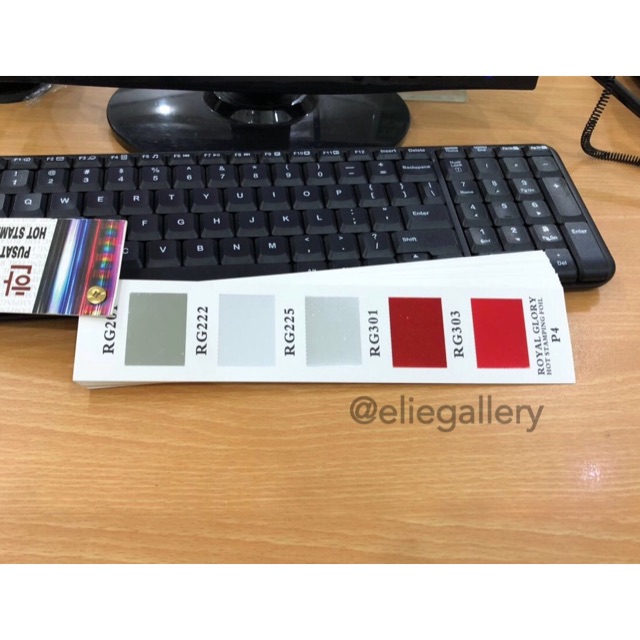 Kertas Foil / Hot Stamping Foil / Hotprint / Poly Emboss Warna MERAH