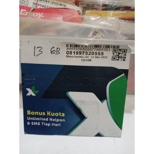no cantik xl kuota13 gb.