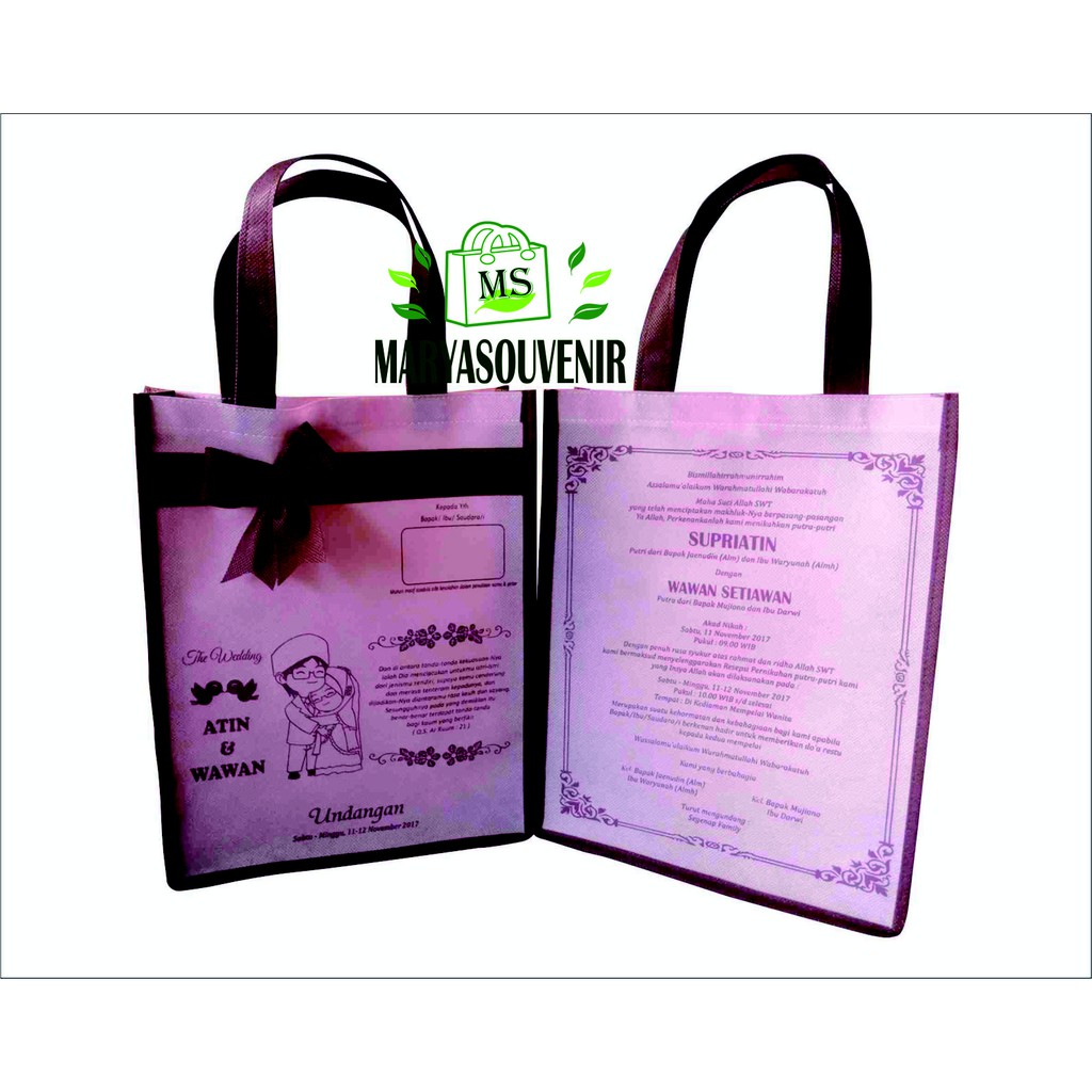 Undangan Murah Souvenir Unik Undangan Tas Undangan Pernikahan