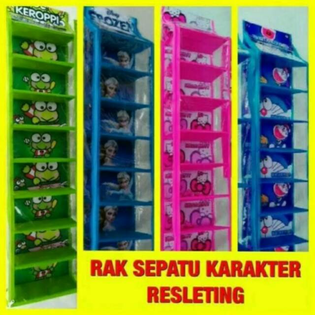 HANGING SHOES ORGANIZER RAK  SEPATU  KARAKTER RESLETING 