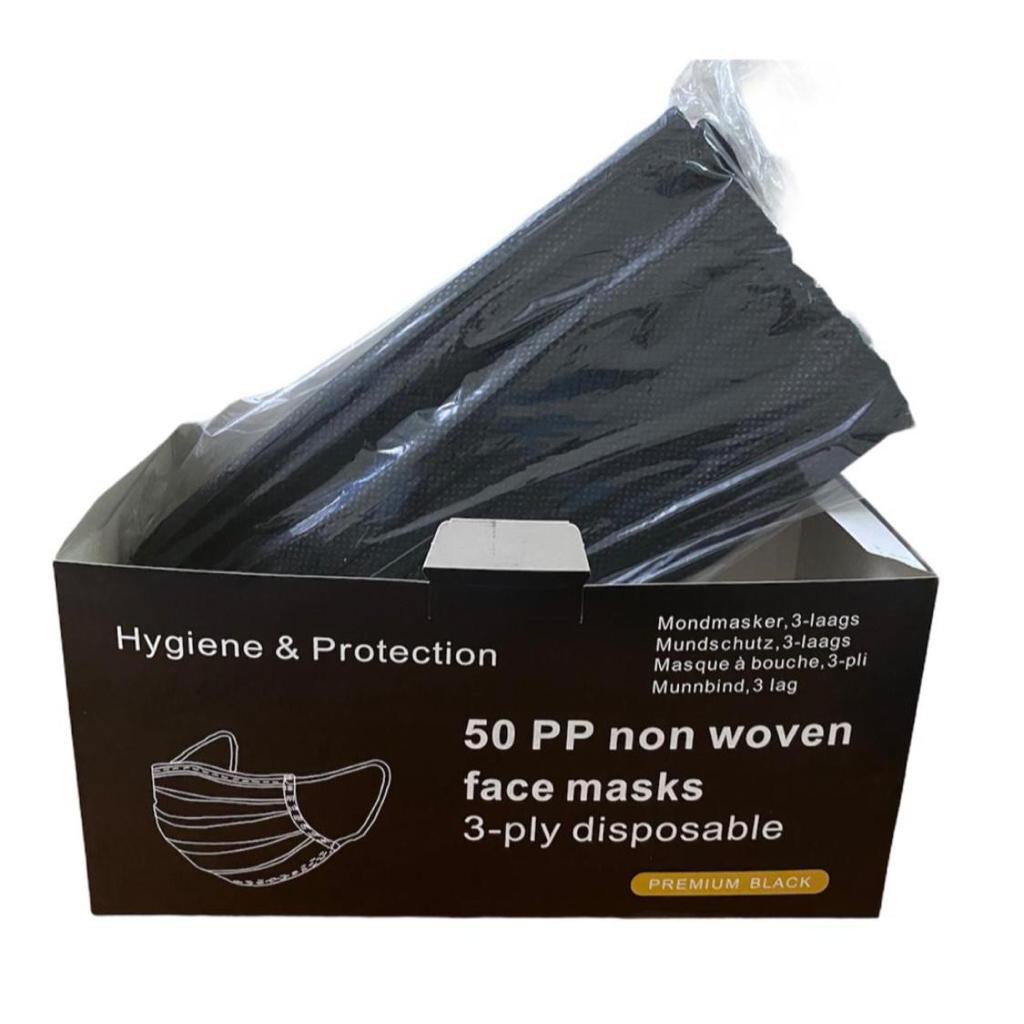 Disposable Masker Medis 3ply Hitam