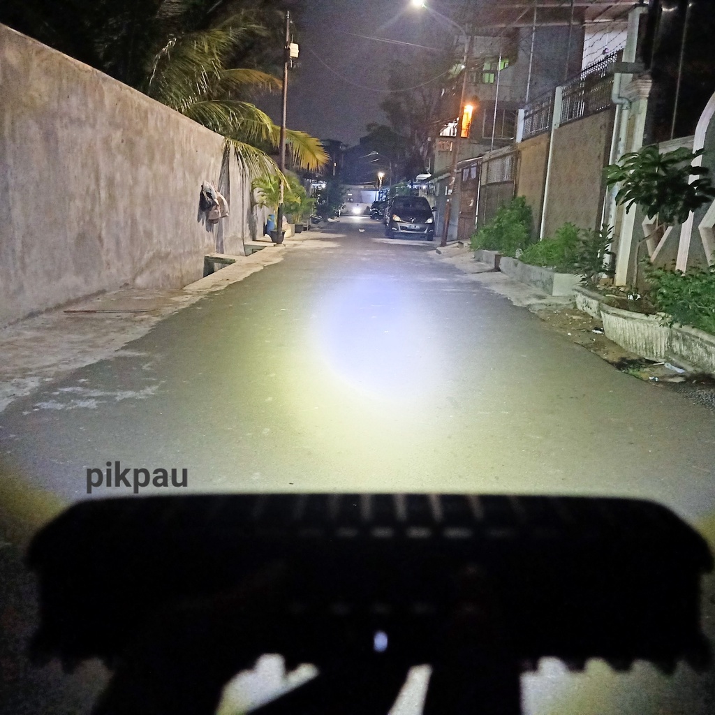Lampu Tembak Sorot 10 Mata CWL Kiri Kanan LED Warna Biru