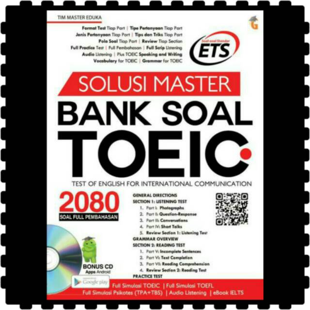 Buku Solusi Master Bank Soal Toeic Shopee Indonesia