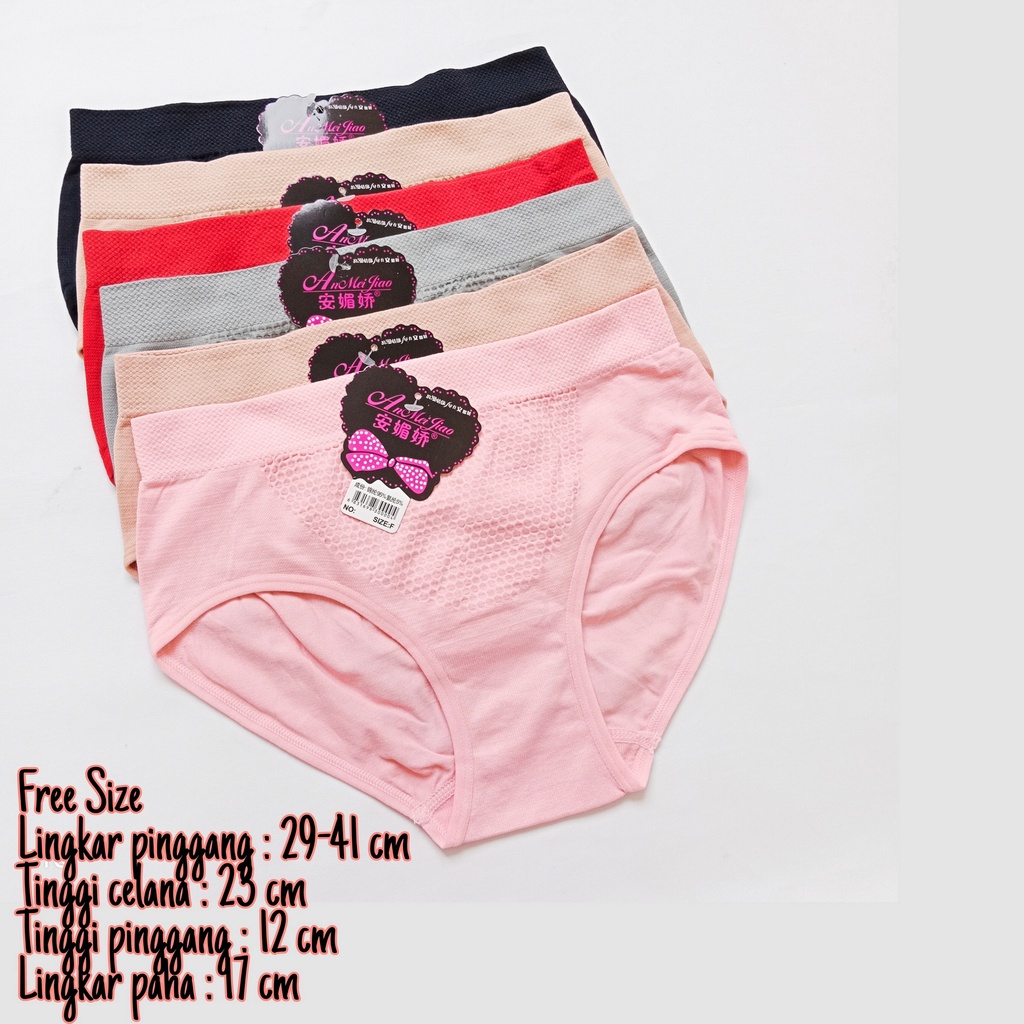 Celana Dalam Rajut AnmeiJiao | Celana Dalam Rajut Polos | Cd Wanita