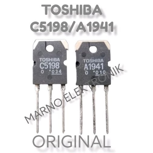 TR TOSHIBA C5198 A1941 ORIGINAL ASLI JAPAN TRANSITOR C5198/A1941