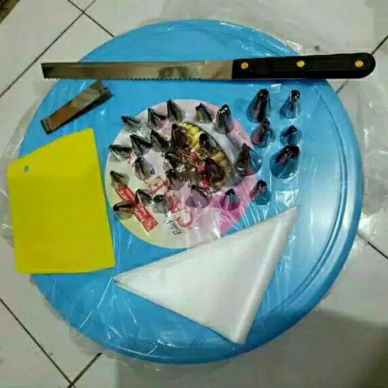 Paket Meja Putar/ Paket Dekorasi Kue Tart Paket Meja Putar