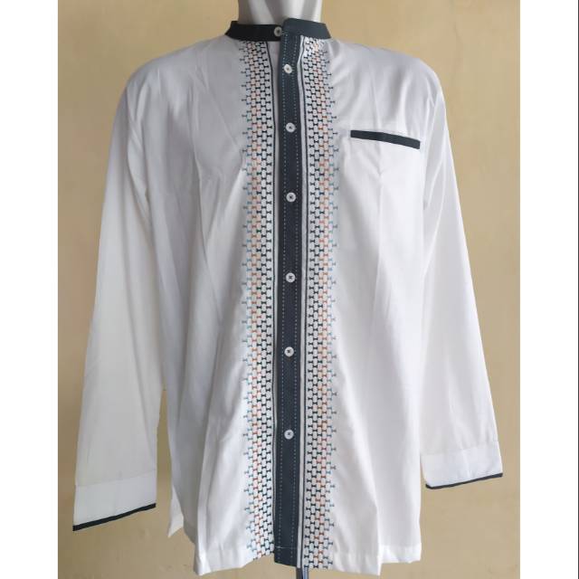 Baju KOKO AL-LUTHFI PUTIH LENGAN PANJANG
