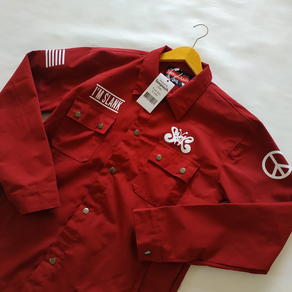(BISA COD)  - MAROON - FIELD JACKET - JAKET SLANK - JACKET SLANK - TAMPIASIH STORE