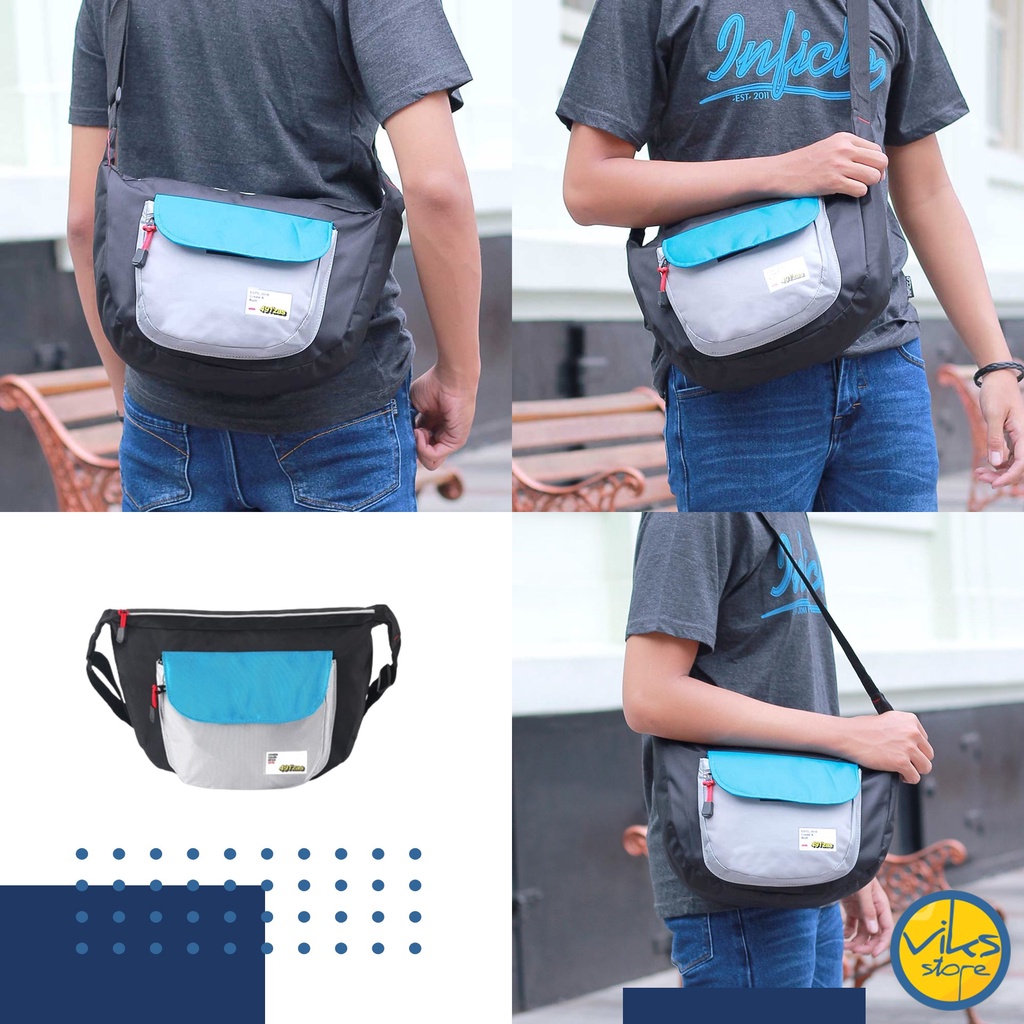 Tas Selempang Tas Sling Bag Slempang Pria Wanita Cewek Cowok Laki-laki Perempuan Size Medium Elbrus Original