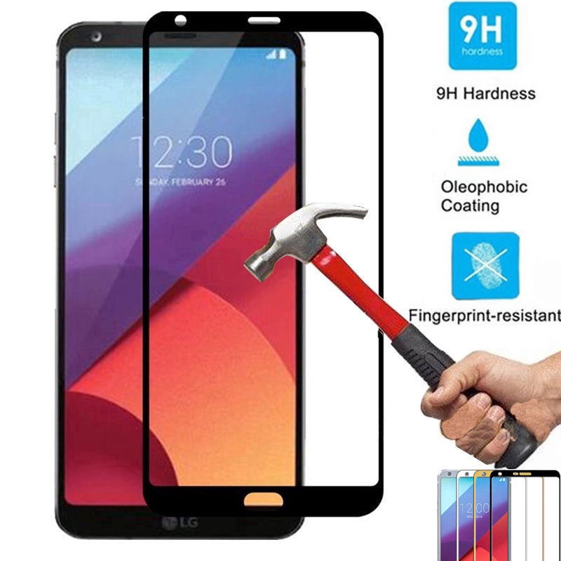 Film Pelindung Layar Tempered Glass Full Cover 3D untuk LG G6