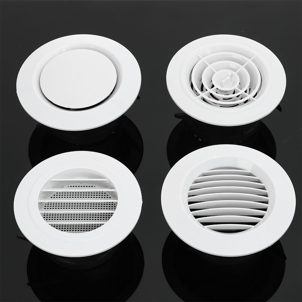 ROW Durable Air Vent Round Vents Cover Ducting Ventilation Grilles Various Shapes Air Circulation Air Conditioning Supplies Anti-bird And Rat Extract Valve Grille