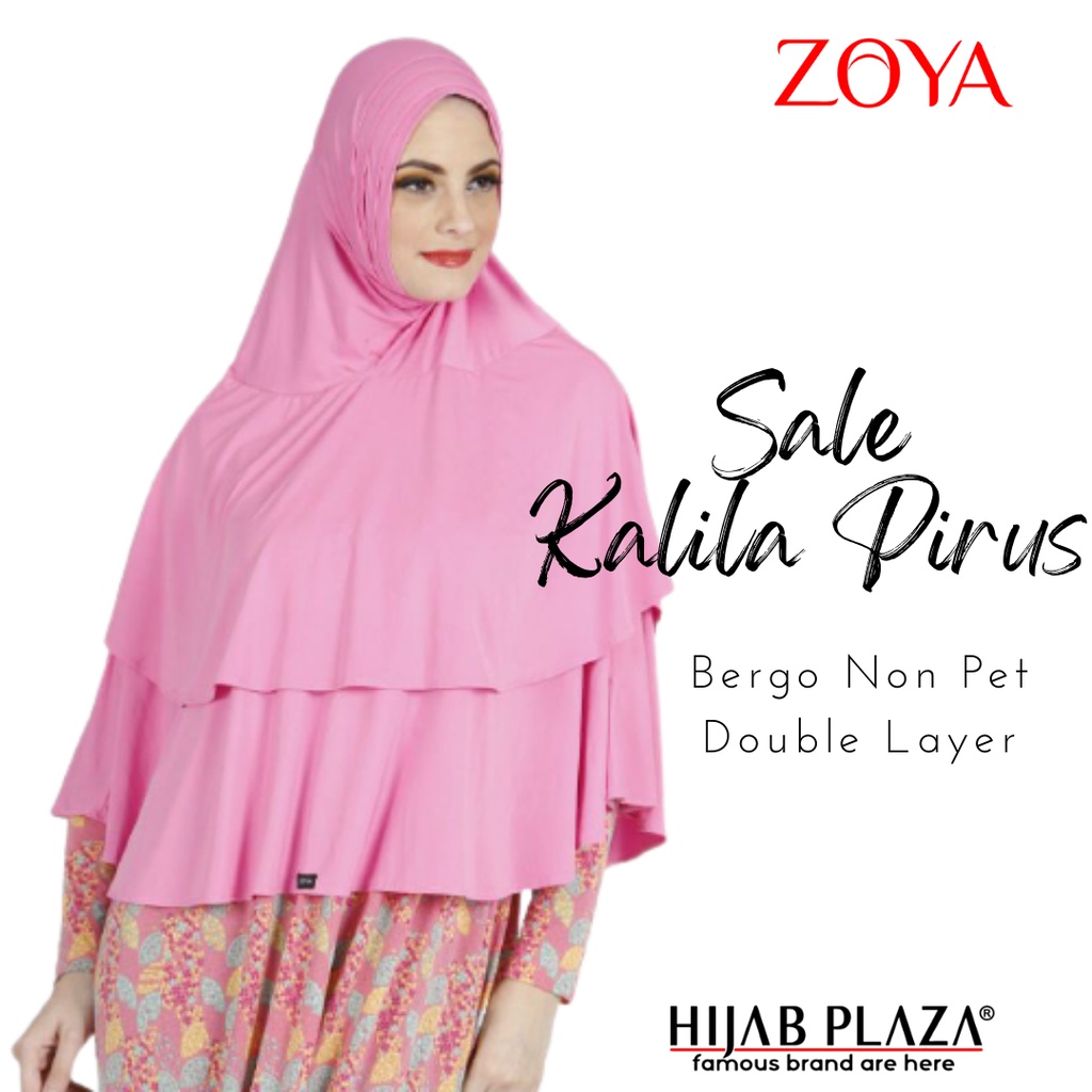 Jilbab Instan BERGO ZOYA-KALILA PIRUS Syari dan Lebar promo